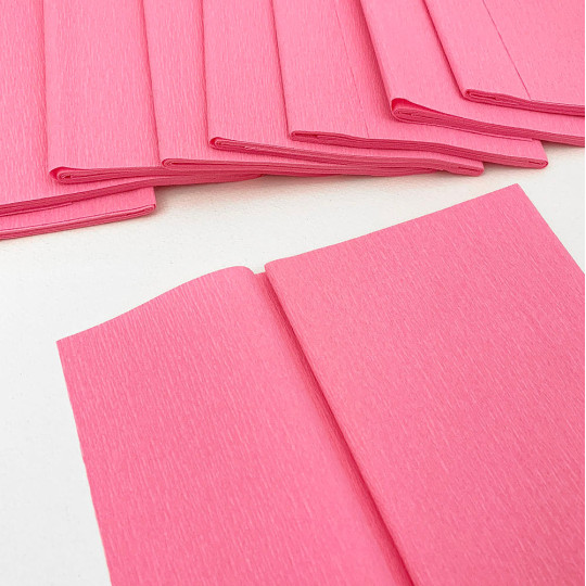 Double Sided Crepe Paper ~ Gloria Doublette from Germany ~ Pink